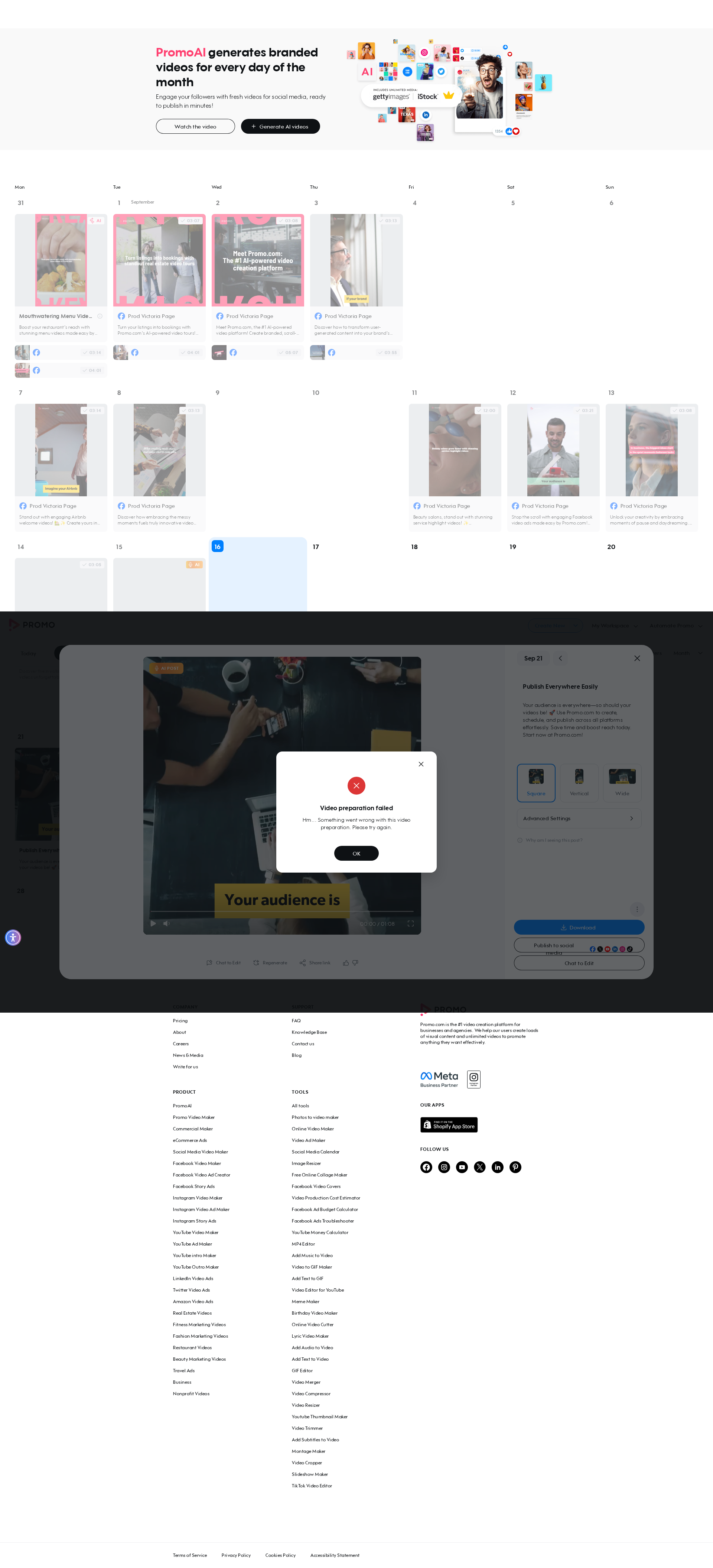 Test failure screenshot